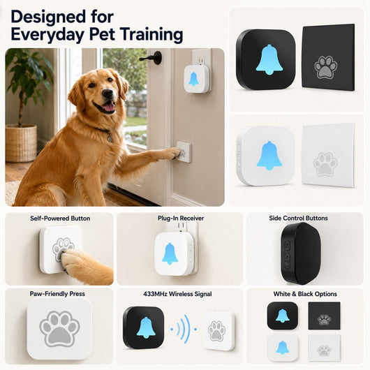 Komavic Wireless Dog Doorbell Potty Training Button