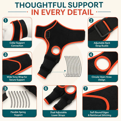 Komavic Adjustable Dog Knee Support Brace