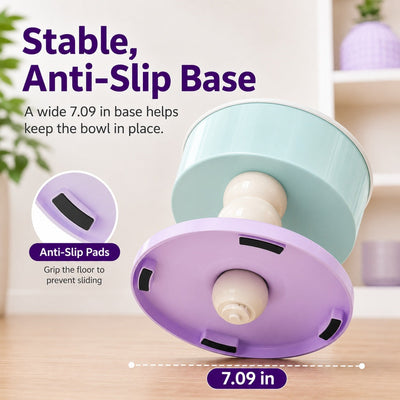 Komavic Elevated Pet Bowl 3 Adjustable Heights
