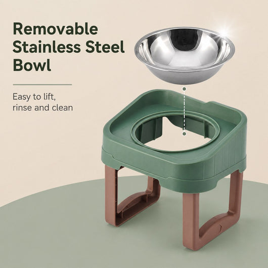 Elevated Slow Feeder Pet Bowl