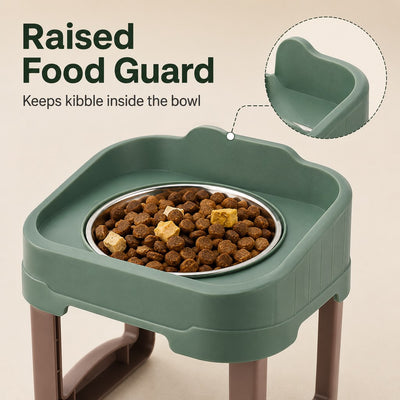 Elevated Slow Feeder Pet Bowl