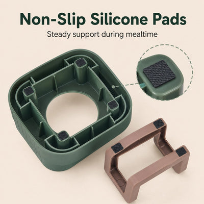 Elevated Slow Feeder Pet Bowl