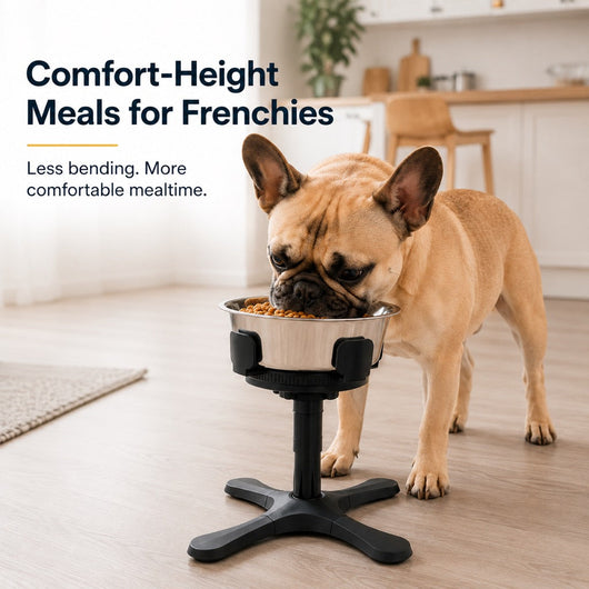 Large Dog Adjustable Elevated Tilted Dog Bowl