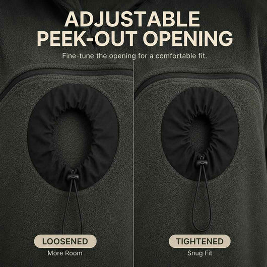 Paws in Awe Hands-Free Pet Carrier Hoodie – Cozy Front Pouch for Cats & Small Dogs at Home & Everyday Outings