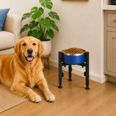 Komavic Adjustable Raised Dog Bowl Stand