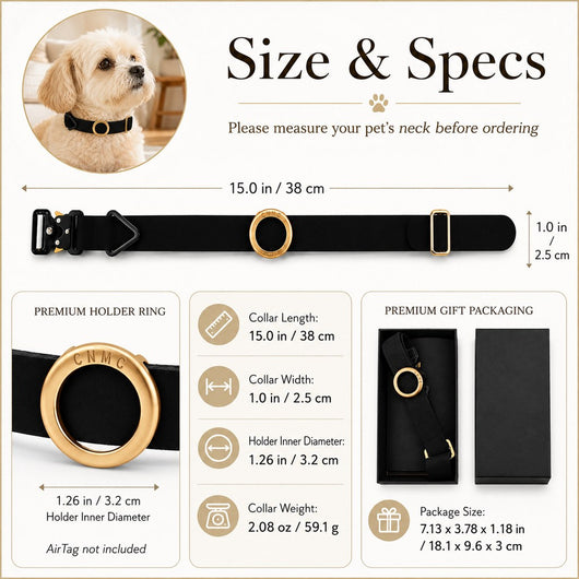 AirTag Compatible Pet Collar Holder