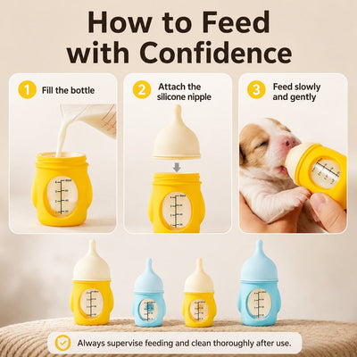 Komavic Newborn Pet Nursing Bottle for Puppies & Kittens