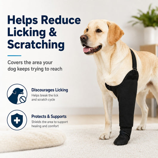 Komavic Dog Front Leg Sleeve Recovery & Lick Protection