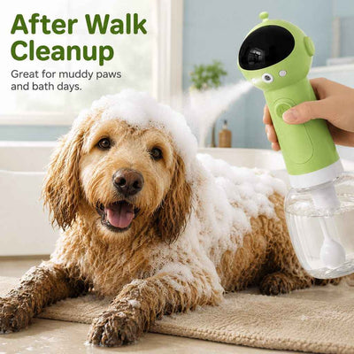 Paws in Awe AstroFoam Pet Bath Bubble Maker for Home Dog Baths - One-Press Dense Foam Sprayer for Less Hand-Scrubbing & Cleaner Bath Time