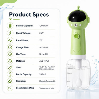 Pet Bath Bubble Maker Foam Sprayer