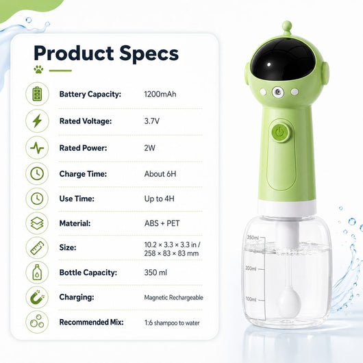 Pet Bath Bubble Maker Foam Sprayer