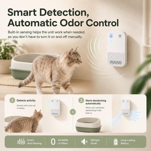 Komavic Auto-Sensing Litter Box Odor Deodorizer