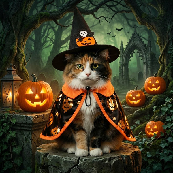 Komavic Halloween Cat Witch Costume