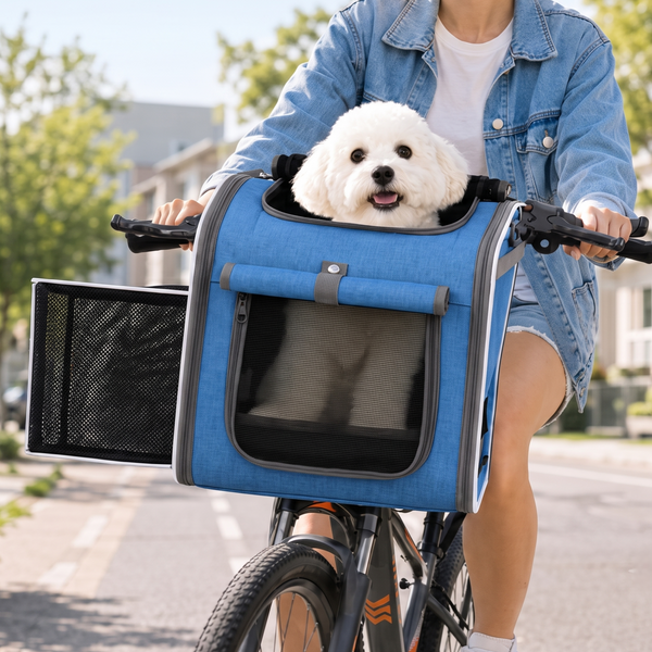 Expandable Bike Pet Carrier Backpack