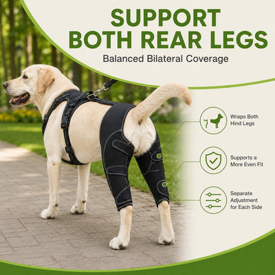 Komavic Dual Rear Leg Dog Support Brace with Harness