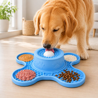 Komavic 3-in-1 Dog Lick Mat & Slow Feeder with Floating Ball