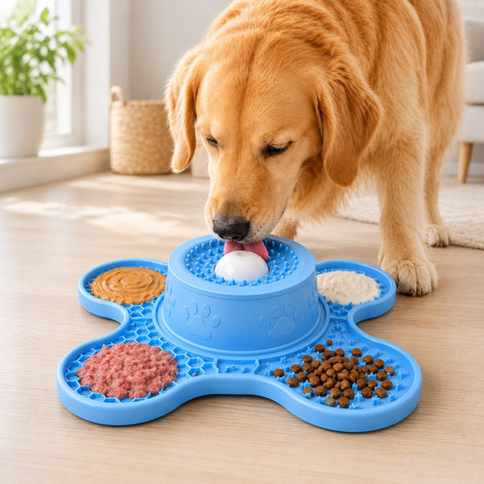 Komavic 3-in-1 Dog Lick Mat & Slow Feeder with Floating Ball