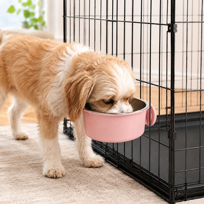 Komavic Crate-Mounted Stainless Steel Pet Bowl