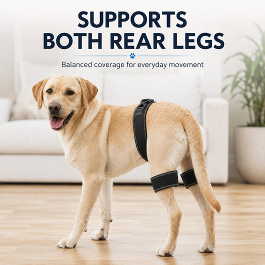 Komavic Dog Hip & Rear Leg Brace Dual Hind-Leg Support
