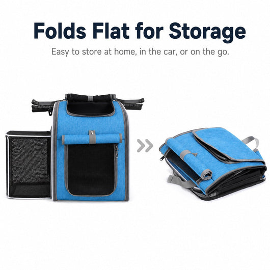 Expandable Bike Pet Carrier Backpack