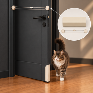 Komavic No-Drill Cat Door for Interior Doors