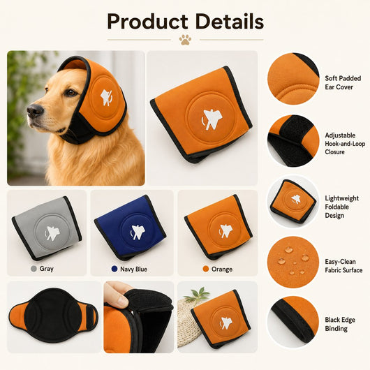 Komavic Soft Noise-Reducing Dog Ear Muffs