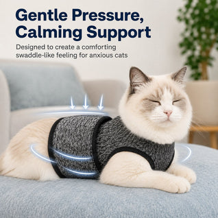 Komavic Cat Calming Vest Comfort Wrap for Stressful Moments