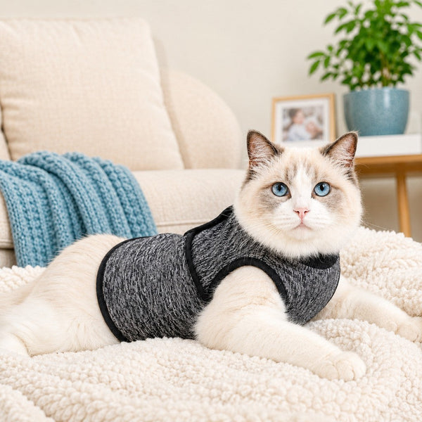 Komavic Cat Calming Vest Comfort Wrap for Stressful Moments