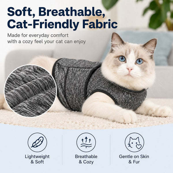 Komavic Cat Calming Vest Comfort Wrap for Stressful Moments