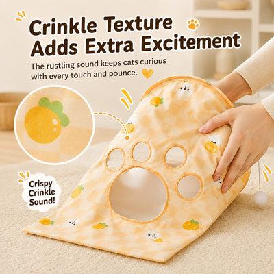 Komavic Cat Crinkle Play Sack Hide Pounce & Play