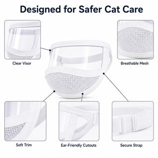 Komavic Cat Grooming Shield Bite & Scratch Protection