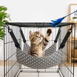Komavic Cat Cage Hammock Adjustable Hanging Bed
