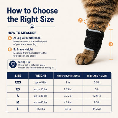 Komavic Cat Leg Brace Adjustable Recovery Support