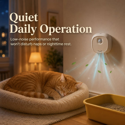 Smart Cat Litter Box Deodorizer with Motion Sensor