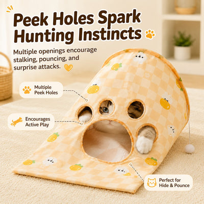 Komavic Cat Crinkle Play Sack Hide Pounce & Play