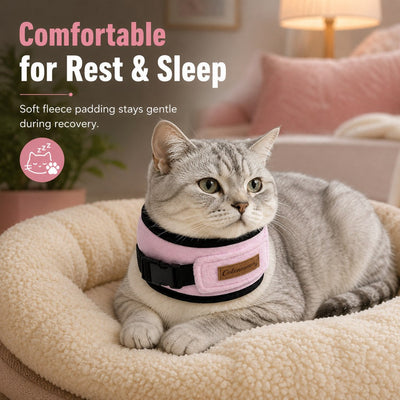 Komavic Soft Cat Recovery Collar with Adjustable Buckle