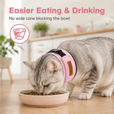 Komavic Soft Cat Recovery Collar with Adjustable Buckle