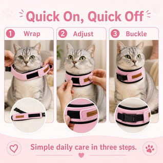 Komavic Soft Cat Recovery Collar with Adjustable Buckle