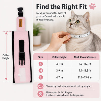 Komavic Soft Cat Recovery Collar with Adjustable Buckle