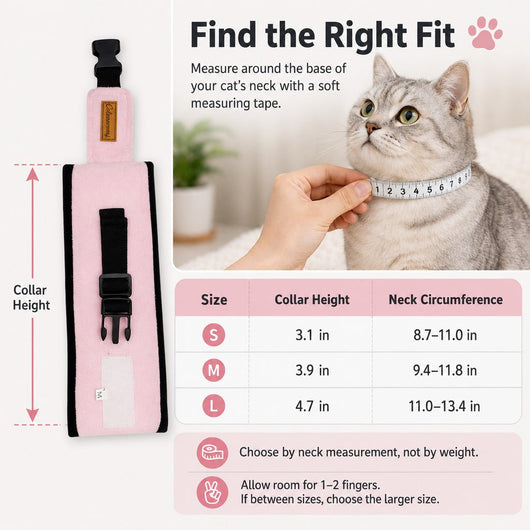 Komavic Soft Cat Recovery Collar with Adjustable Buckle
