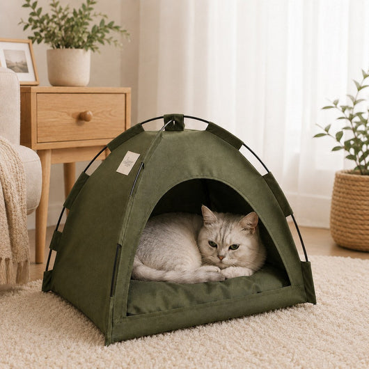 Komavic Cat Tent Bed Cozy Foldable Hideaway