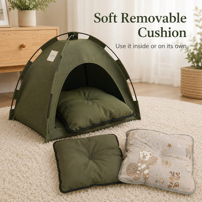 Komavic Cat Tent Bed Cozy Foldable Hideaway