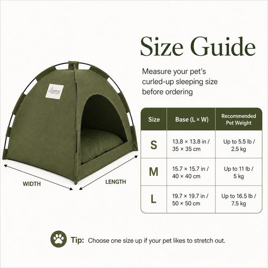 Komavic Cat Tent Bed Cozy Foldable Hideaway