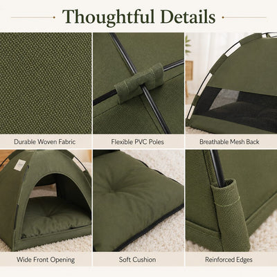Komavic Cat Tent Bed Cozy Foldable Hideaway