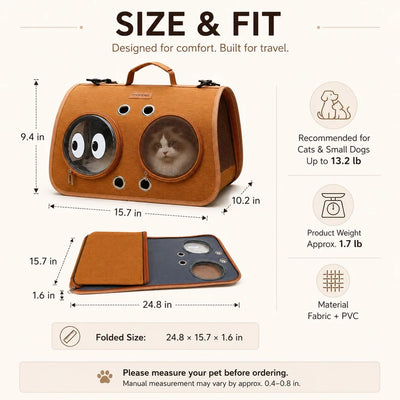 Komavic Breathable Cat Travel Carrier