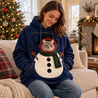 Komavic Christmas Pet Pouch Hoodie for Cats & Small Dogs