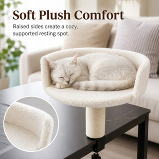 Komavic Clamp-On Cat Perch Desk Bed & Scratching Post
