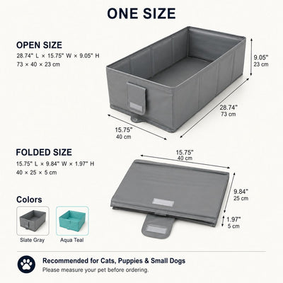 Komavic Collapsible Pet Bathtub with Drain