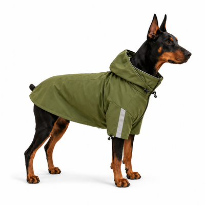 Komavic All-Weather Dog Trail Jacket — Removable Hood