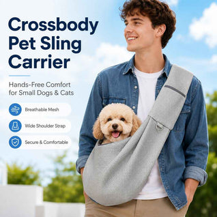 Komavic Breathable Crossbody Pet Sling Carrier